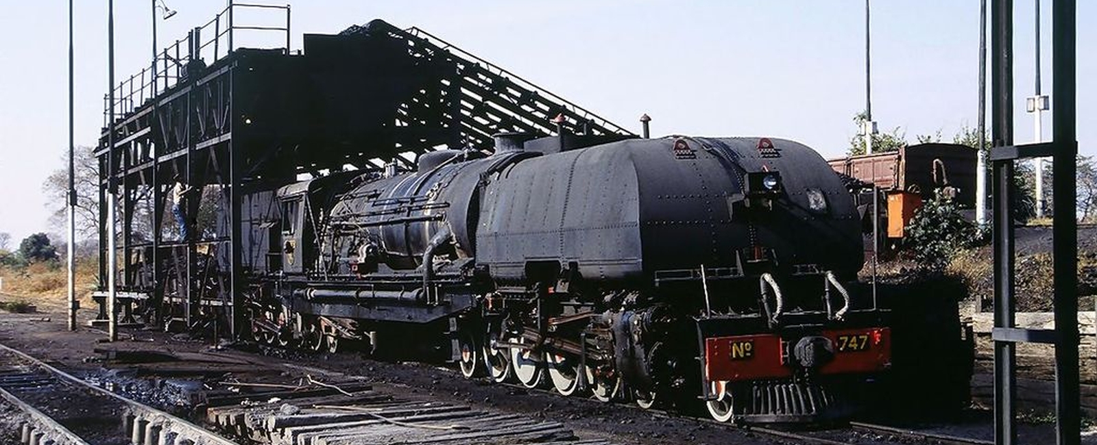 20A No. 747 in July 1990 at the coaling station in Dete station