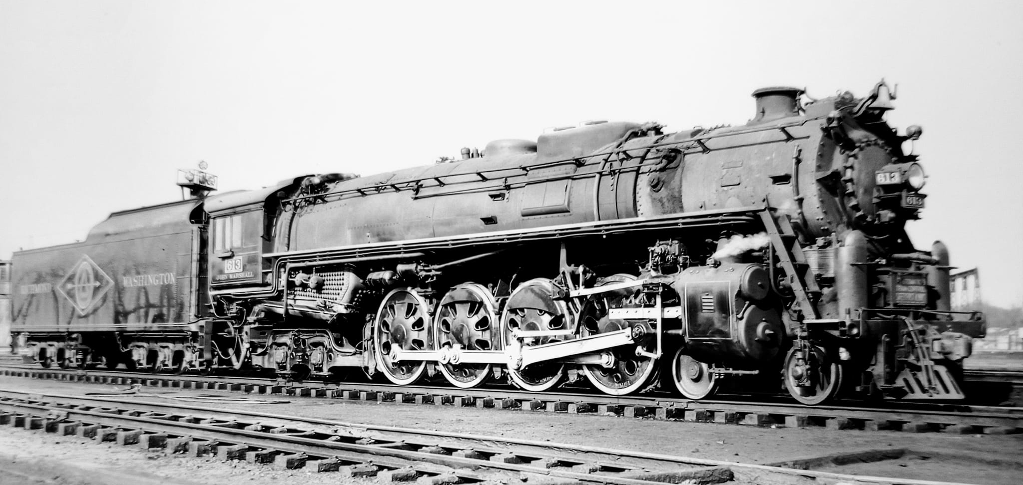 No. 613 “John Marshall” in January 1948 at Richmond, Virginia