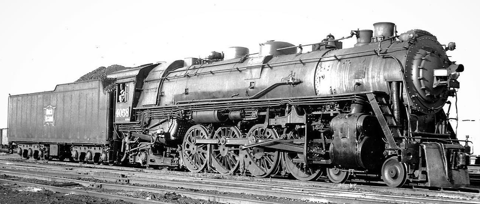 M-50a No. 4058 in June 1952 in Blue Island, Illinois