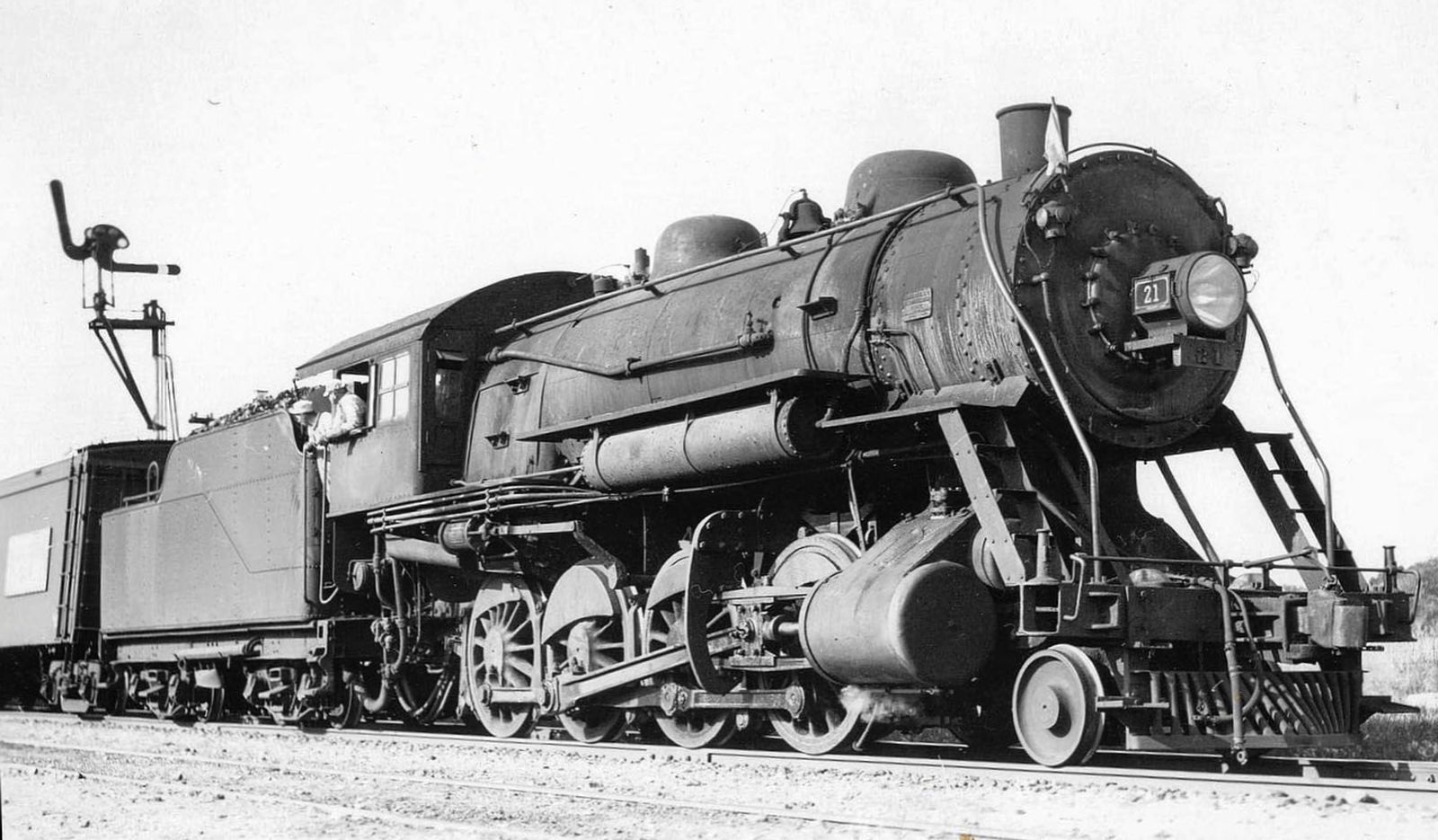 G-34A No. 21 in August 1946 at Leicester Junction, Vermont