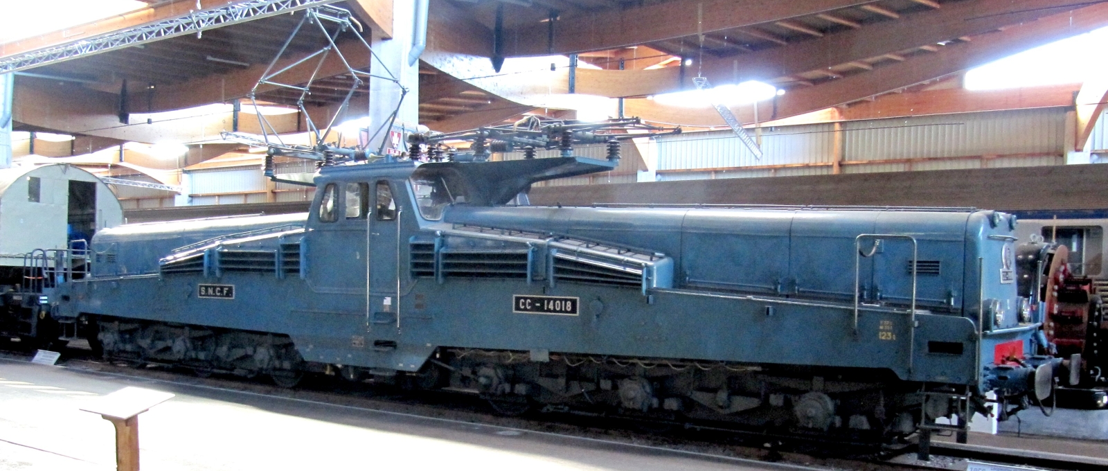 CC 14018 in the “Cité du Train” in Mulhouse