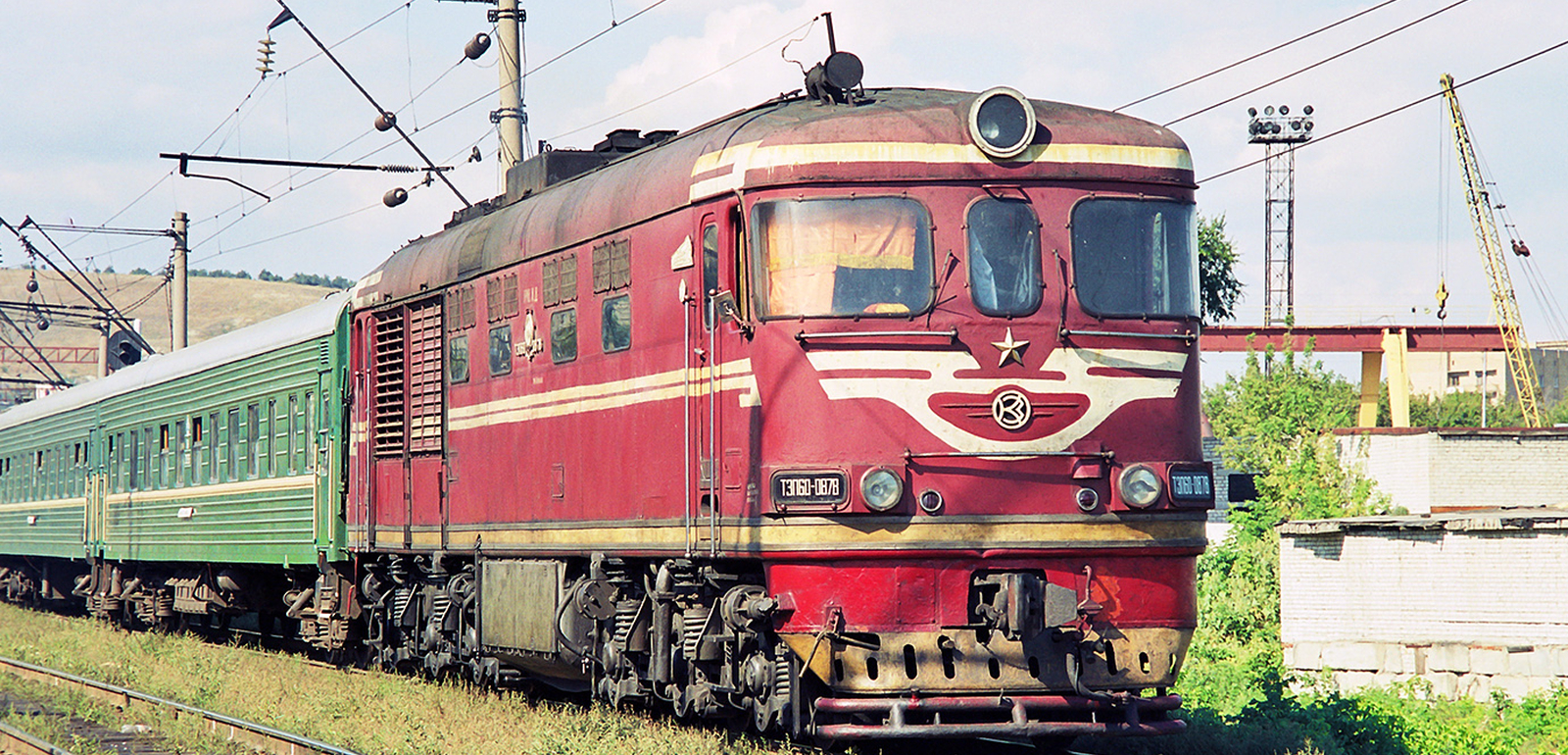 ТЭП60-0878 in August 2010 in Saratov