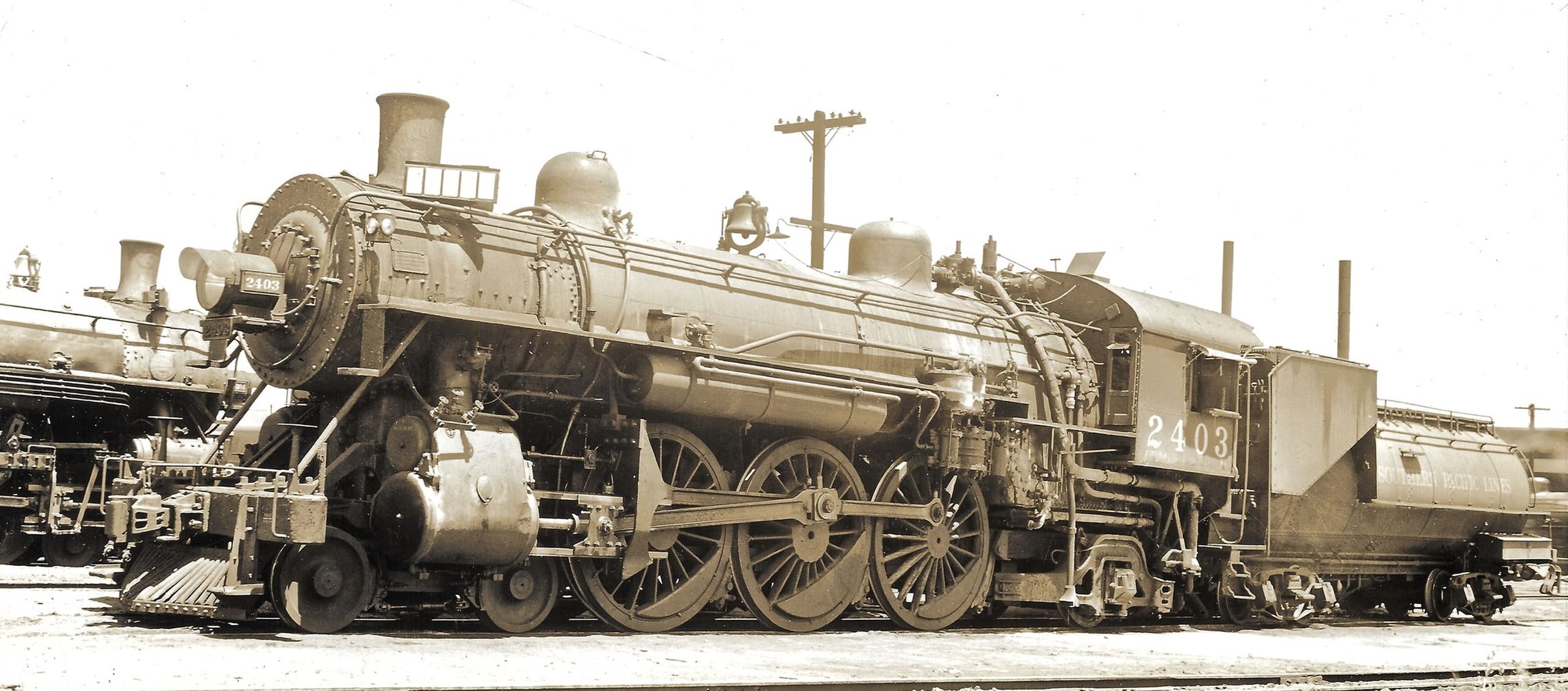 No. 2403 after being superheated and fitted with a trailing-truck booster