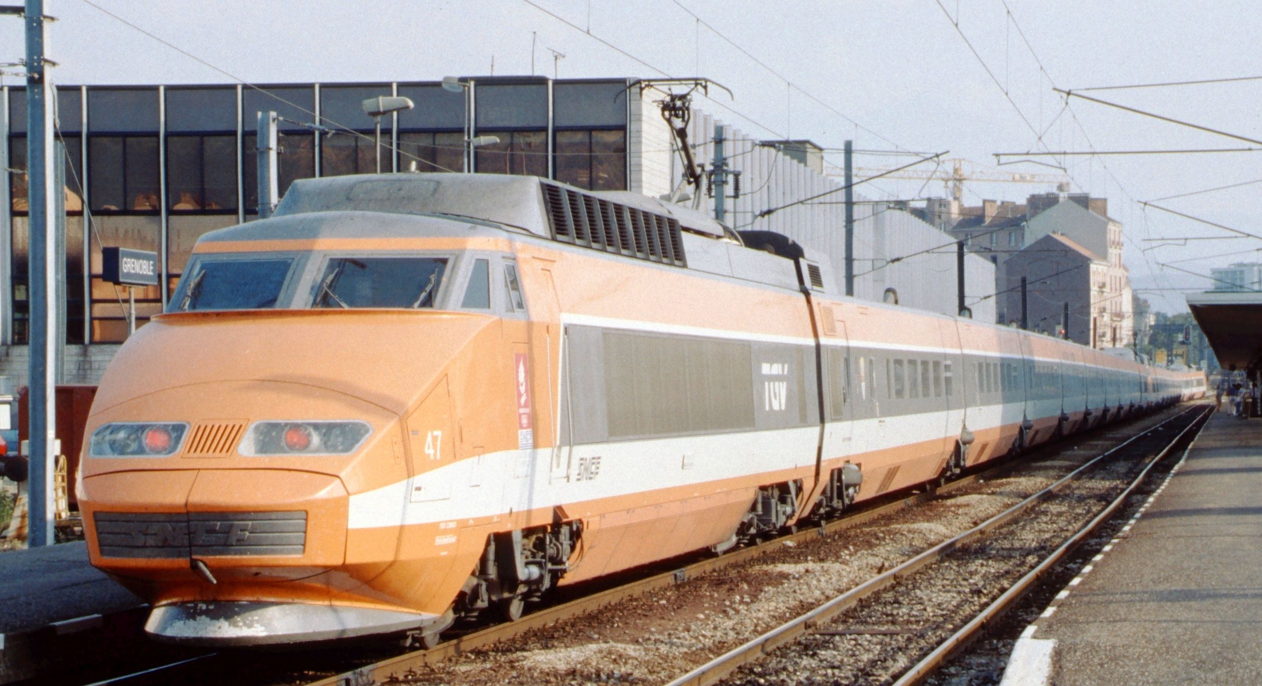 TGV Sud-Est in the original orange livery