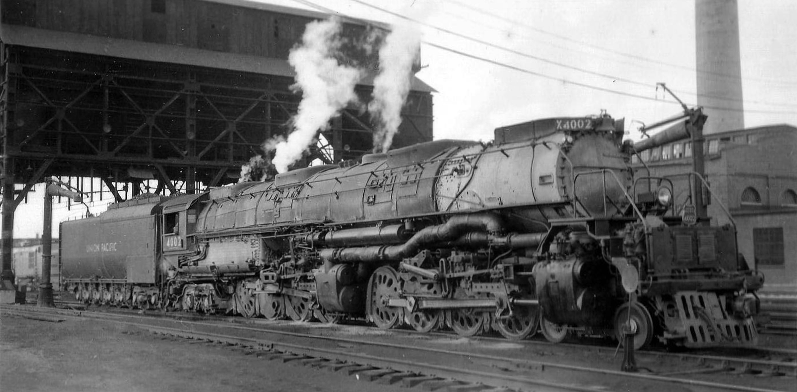 No. 4002 in December 1954 in Laramie, Wyoming