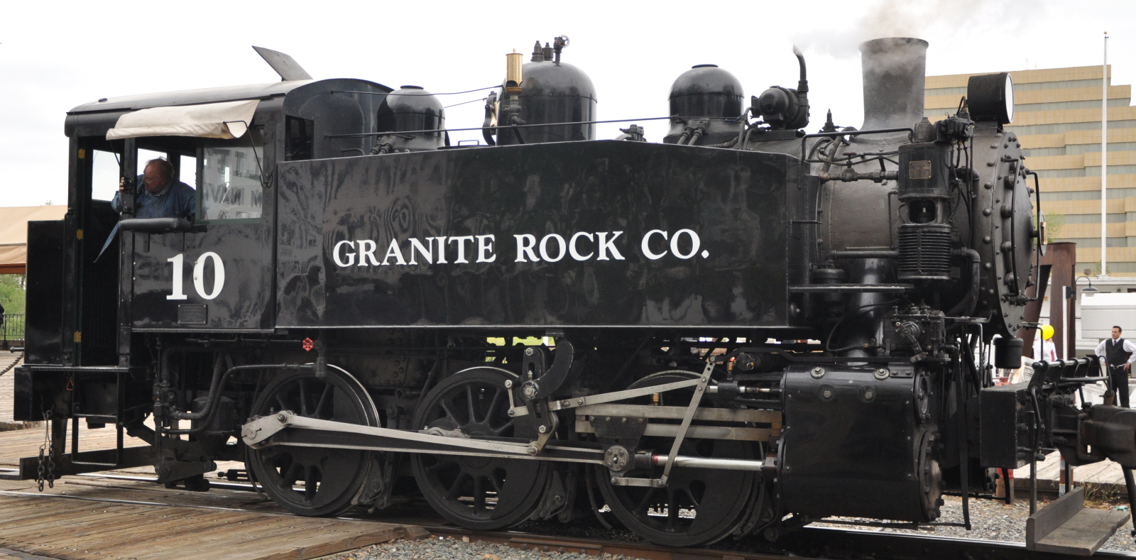 Granite Rock Railroad No. 10 of the California State Railroad Museum in Sacramento