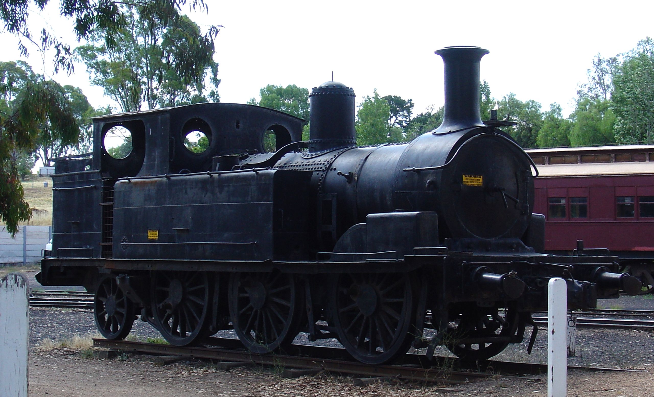 Rebuilt E371 as 0-6-2T in the museum at Maldon