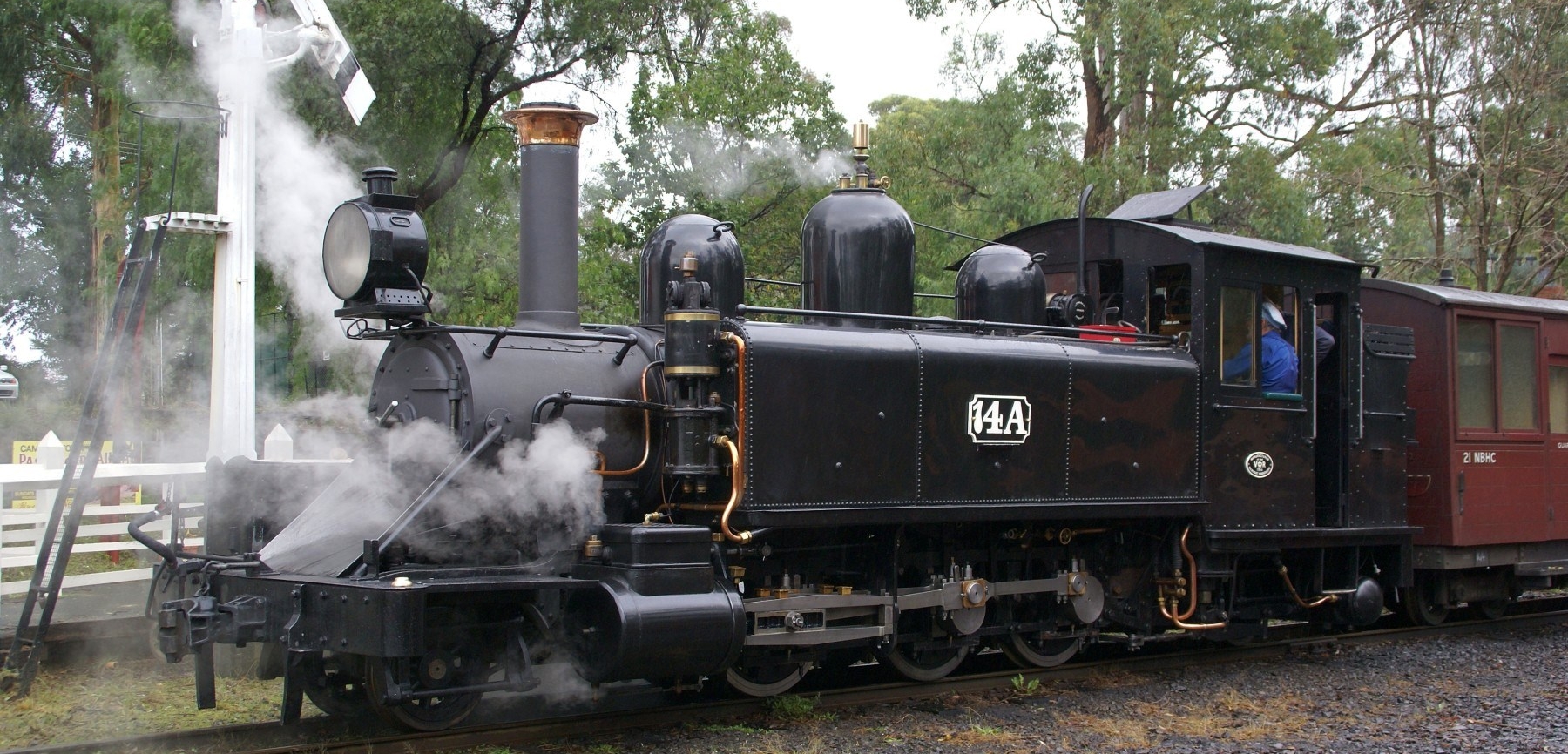 No. 14A in May 2010 on the Puffing Billy Railway