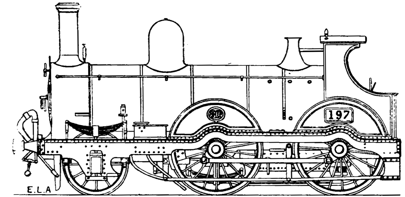 No. 197 after the renewed rebuild to a tender locomotive