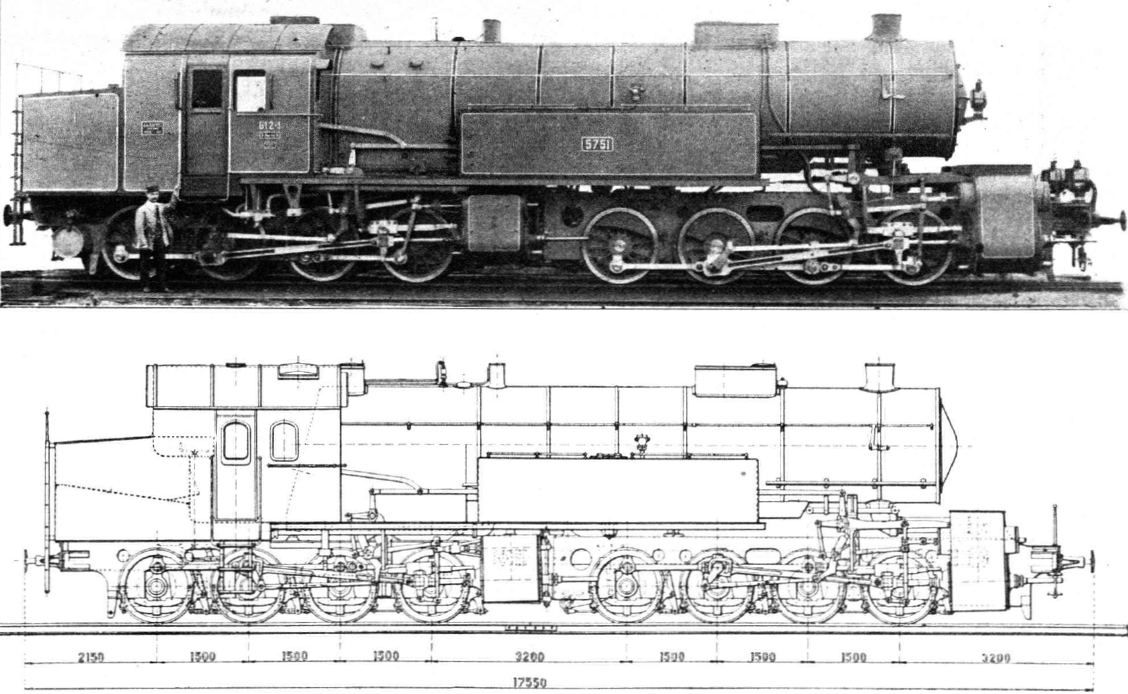 Side view and schematic drawing of the first construction lot