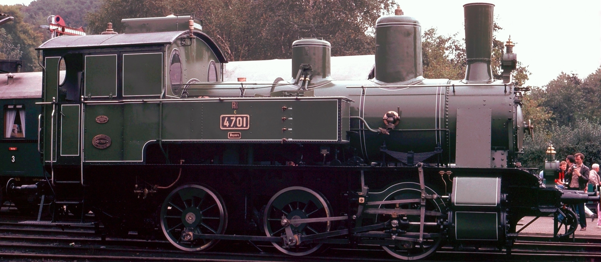 Former No. 4701 of the K.Bay.Sts.B. in original livery in October 1985 in Bochum-Dahlhausen