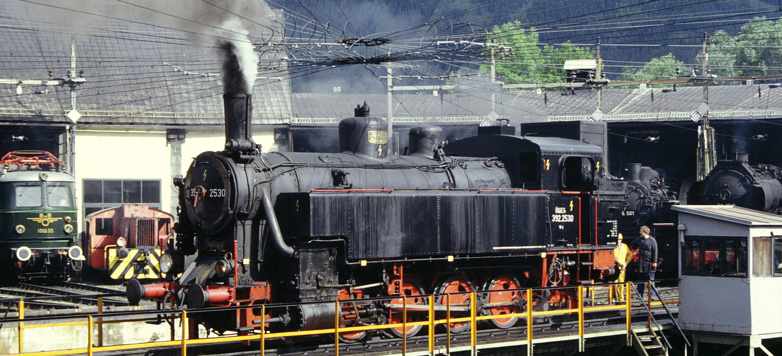 ÖBB 392.2530 at the Selzthal Steam Locomotive Festival 1993