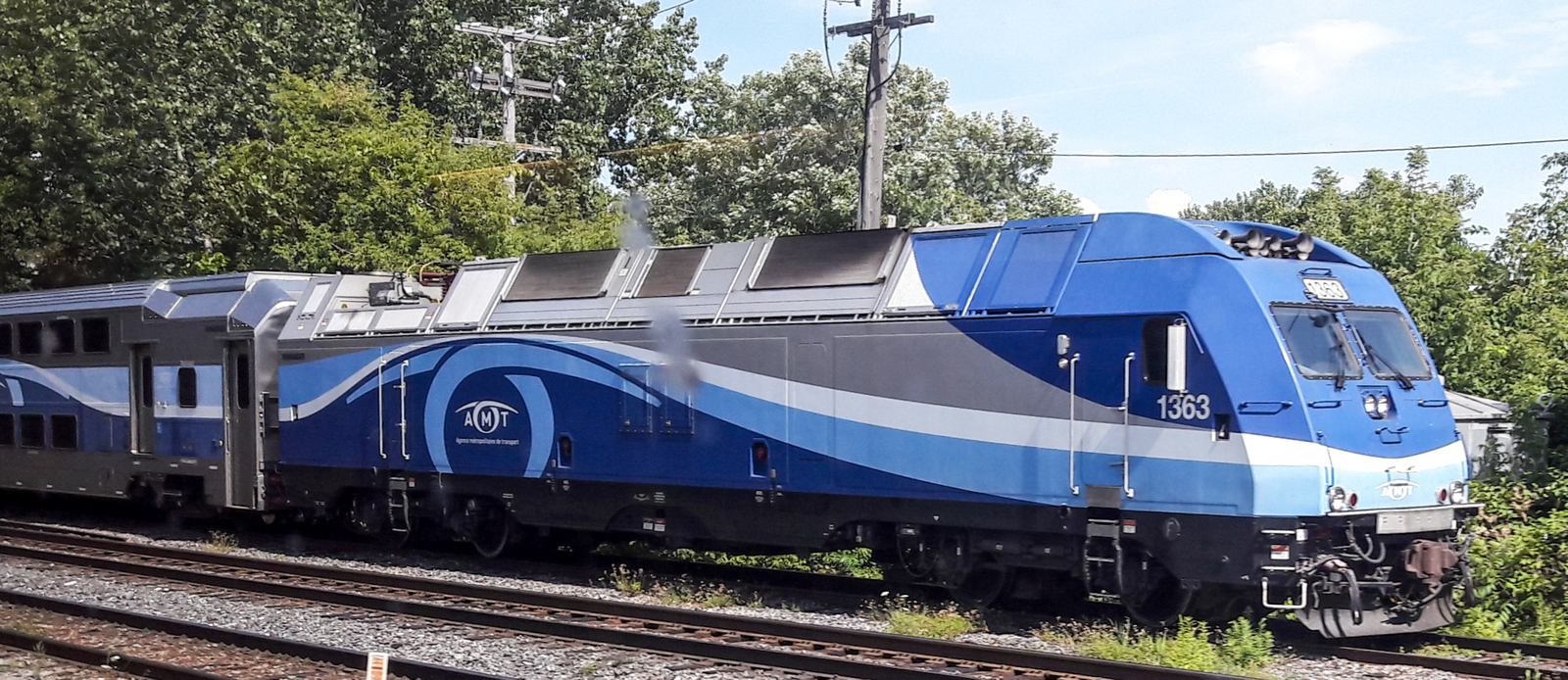 No. 1363 of the Exo, then AMT, in August 2017 in Montreal