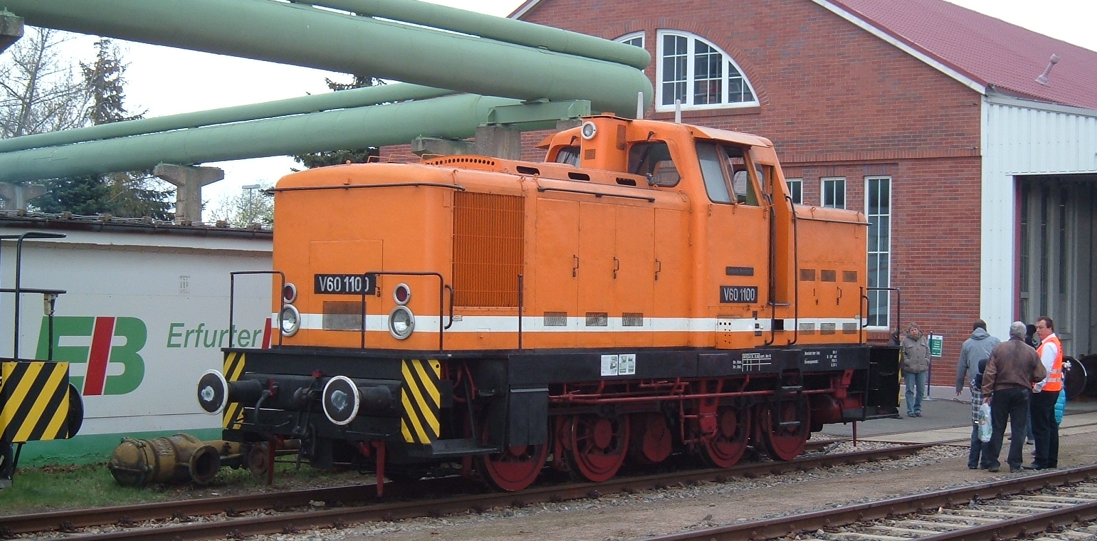V 60 1100 of the Arnstadt Railway Museum in March 2012 in Erfurt