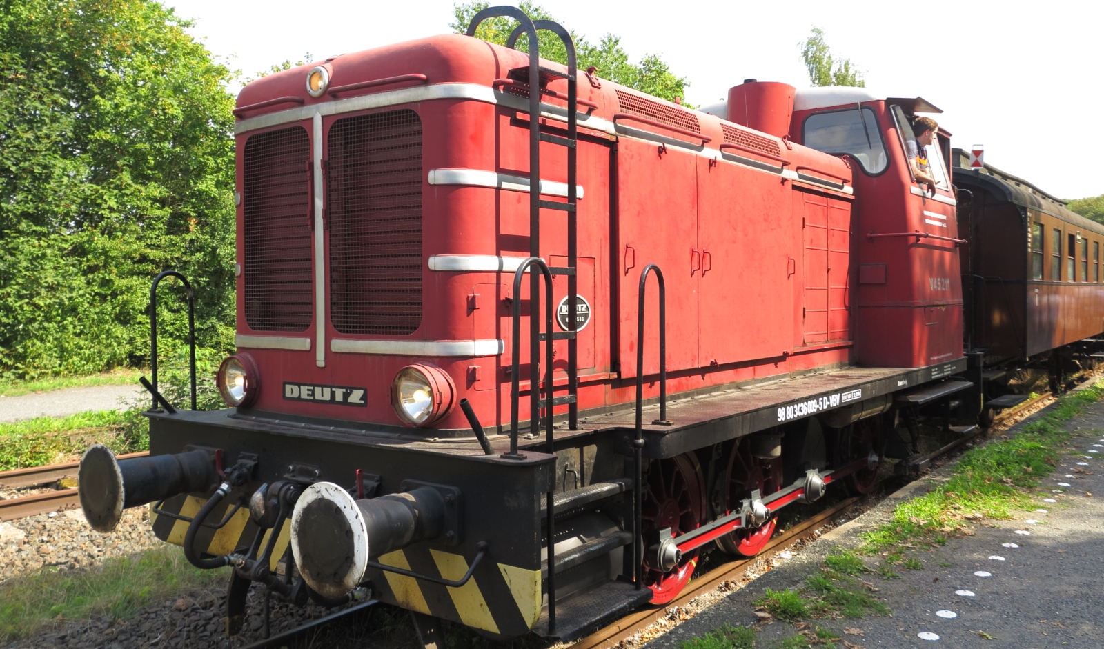 Former Volkswagen locomotive V6M 436 R of the second series in Gliesmarode