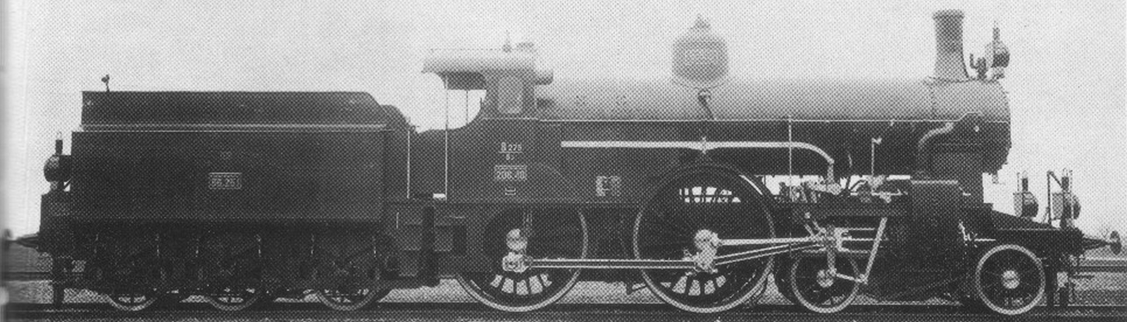 kkStB 206.40 on a works photo of the Wiener Neustädter Lokomotivfabrik