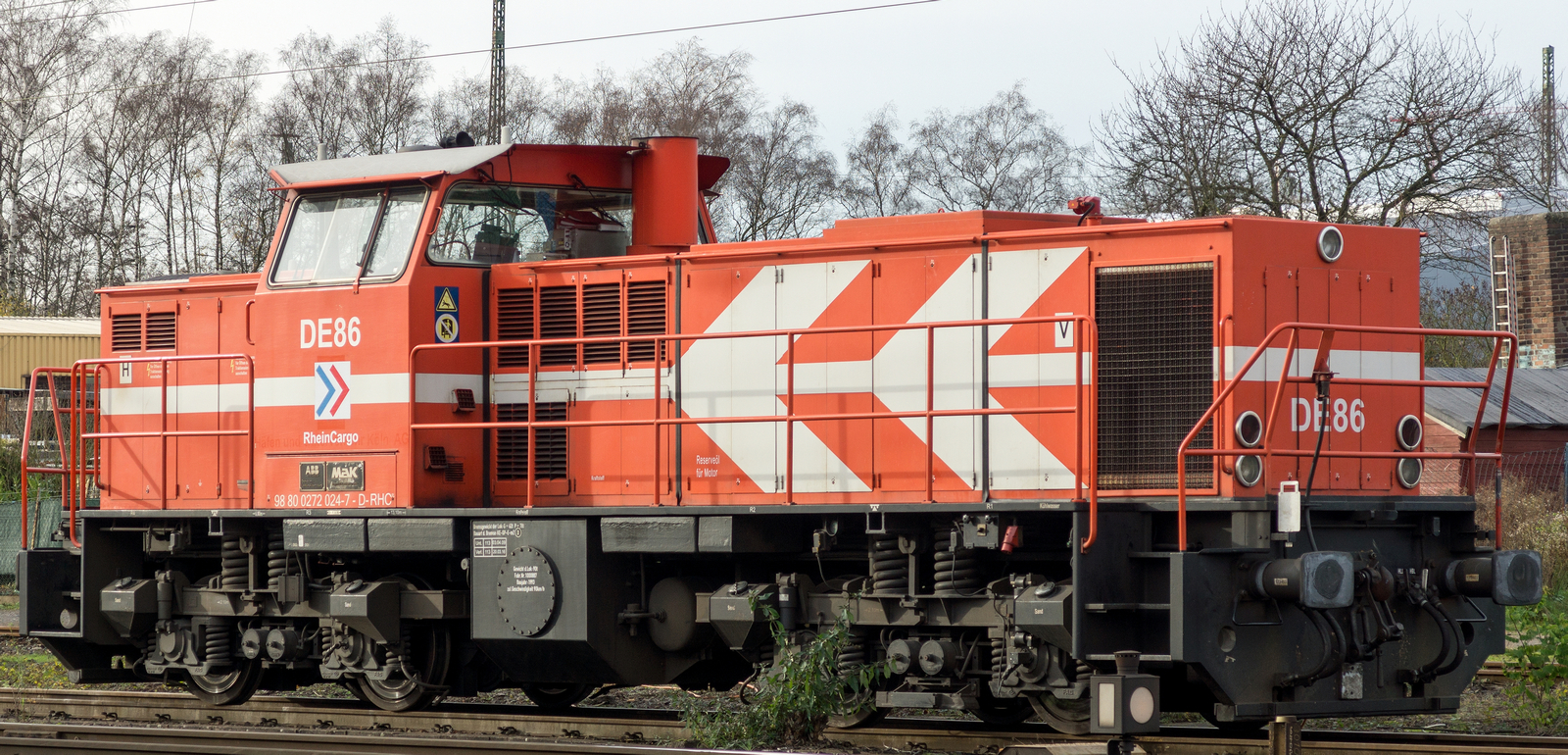 HGK DE86 in December 2015 near the Köln-Kalk Nord marshalling yard