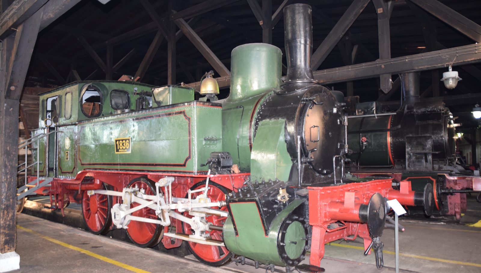 The former TKh2-12 of the PKP is now in the original KPEV livery as “Breslau 1836” in the museum in Jaworzyna Slaska