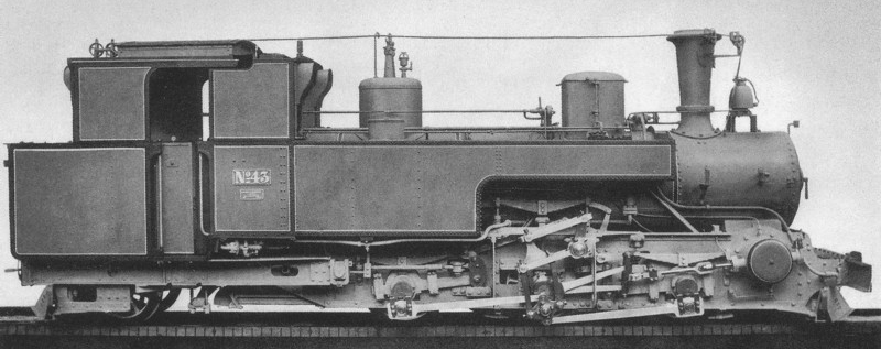 A locomotive of the second series from Hartmann on a company photo