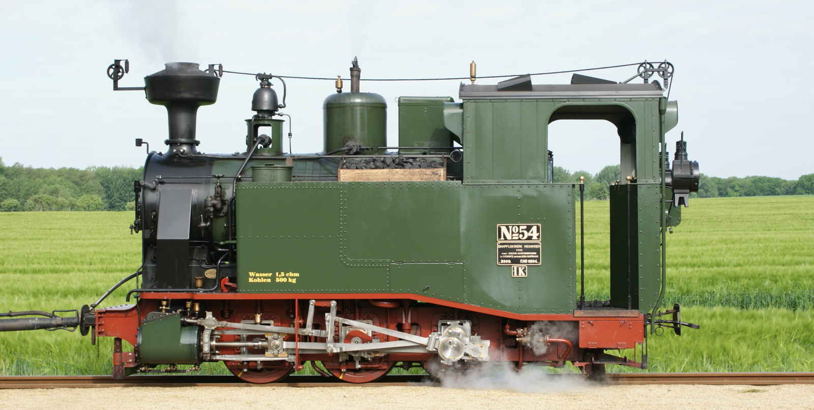 No. 54, the engine from 2009, in June 2010 in Naundorf