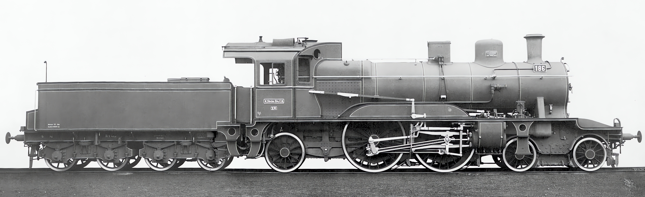 No. 186 on a works photo when it was delivered in 1902