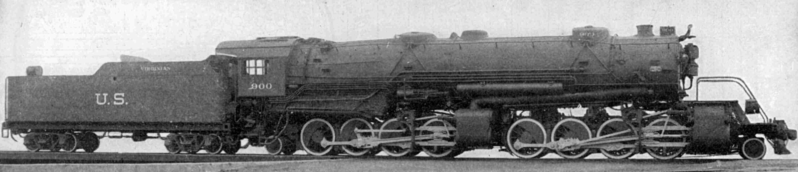 The Virginian No. 900 was one of five machines that this railway did not want to take over and which were then sold to the Norfolk and Western